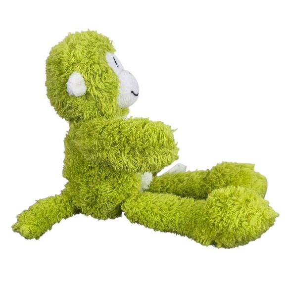 Set of 2 Pier 1 Imports Green Monkey Max Plush Ape Gorilla 21" & 10" - Picture 12 of 15